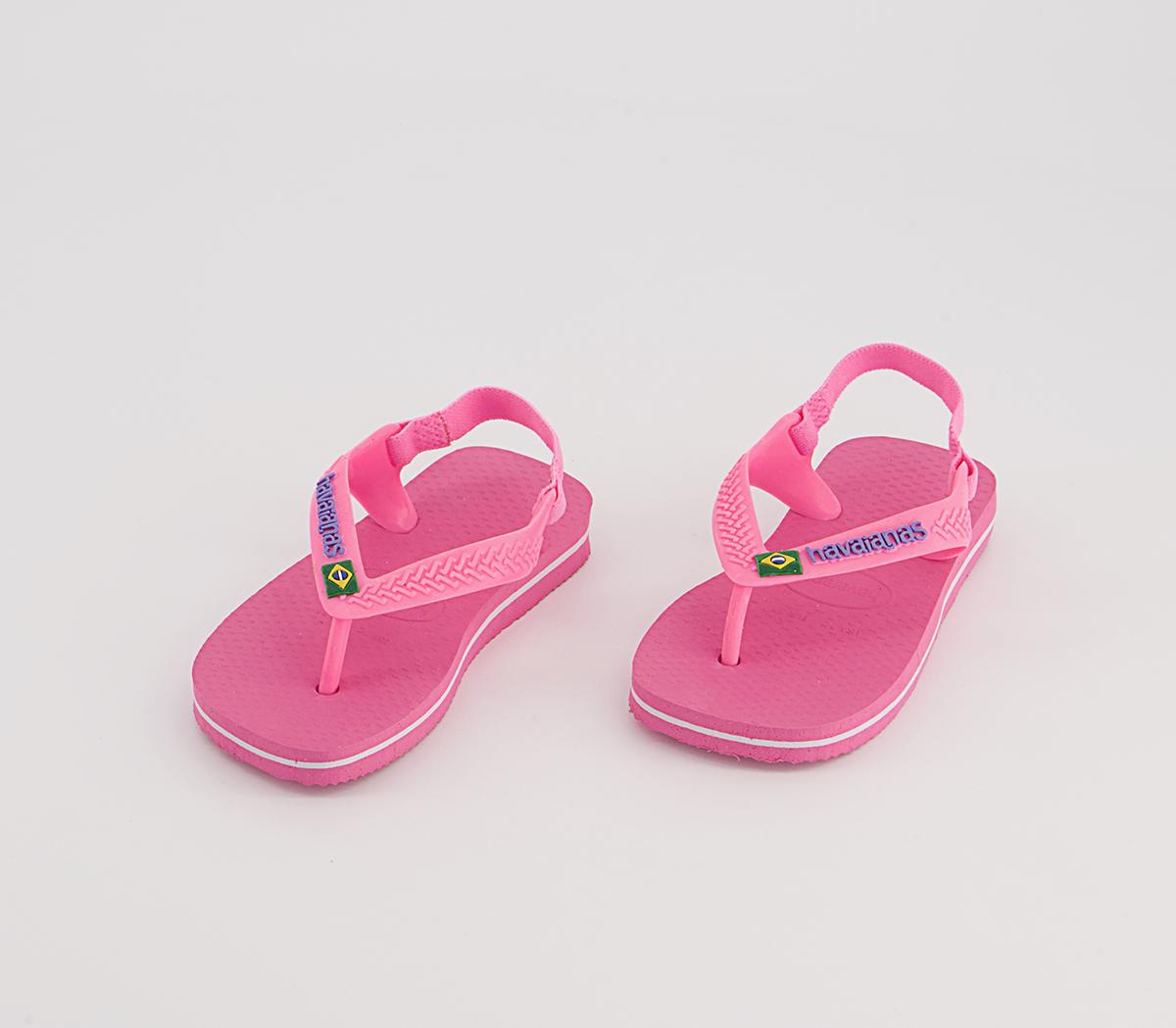 Havaianas Baby Brazil Flip Flops Havaianas Baby Brazil Flip Flops Crystal Rose