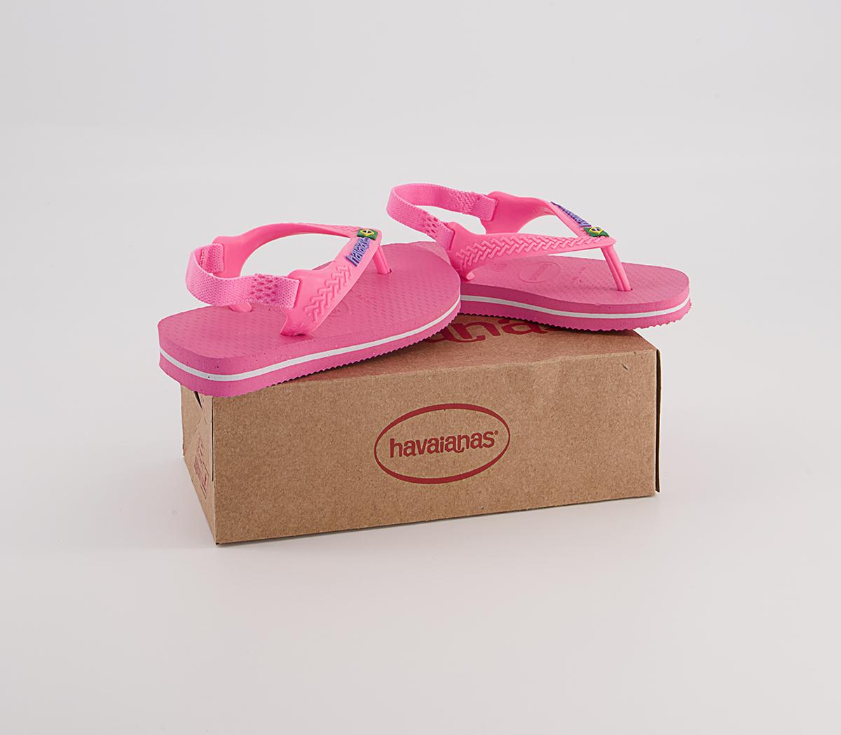 Havaianas Baby Brazil Flip Flops Havaianas Baby Brazil Flip Flops Crystal Rose
