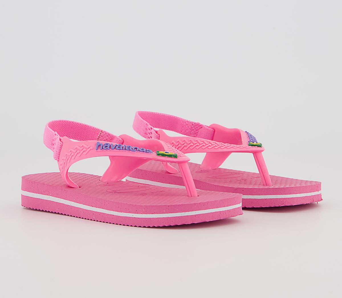 Havaianas Baby Brazil Flip Flops Havaianas Baby Brazil Flip Flops Crystal Rose