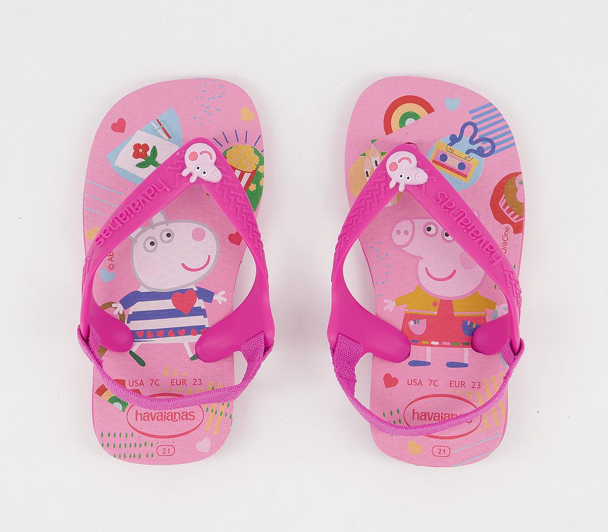 Havaianas Baby Brazil Flip Flops Havaianas Baby Brazil Flip Flops Peppa Pig Pink Flux