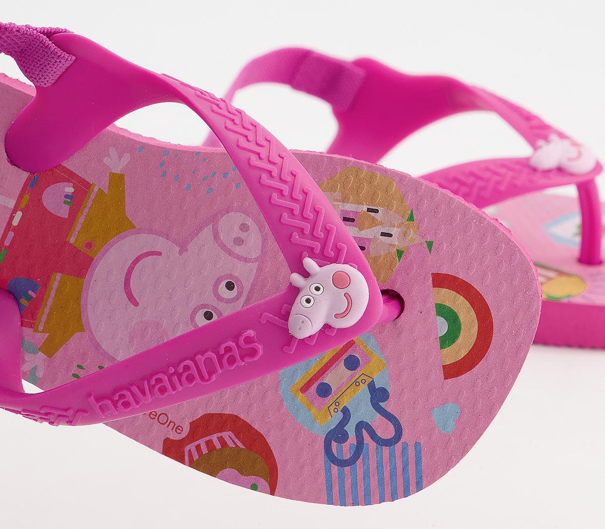 Havaianas Baby Brazil Flip Flops Havaianas Baby Brazil Flip Flops Peppa Pig Pink Flux