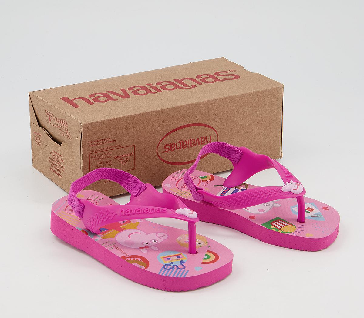 Havaianas Baby Brazil Flip Flops Havaianas Baby Brazil Flip Flops Peppa Pig Pink Flux