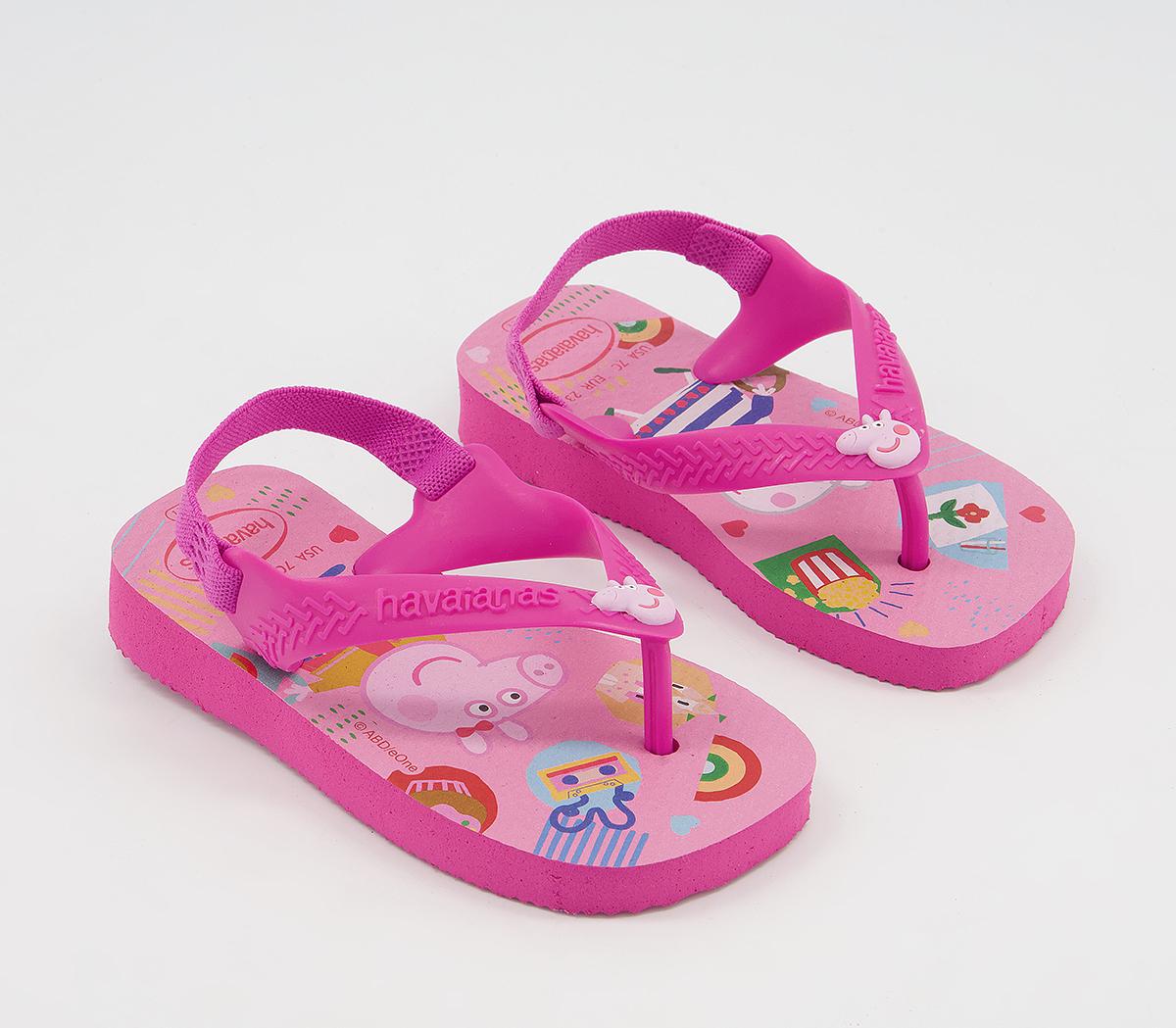 Havaianas Baby Brazil Flip Flops Havaianas Baby Brazil Flip Flops Peppa Pig Pink Flux