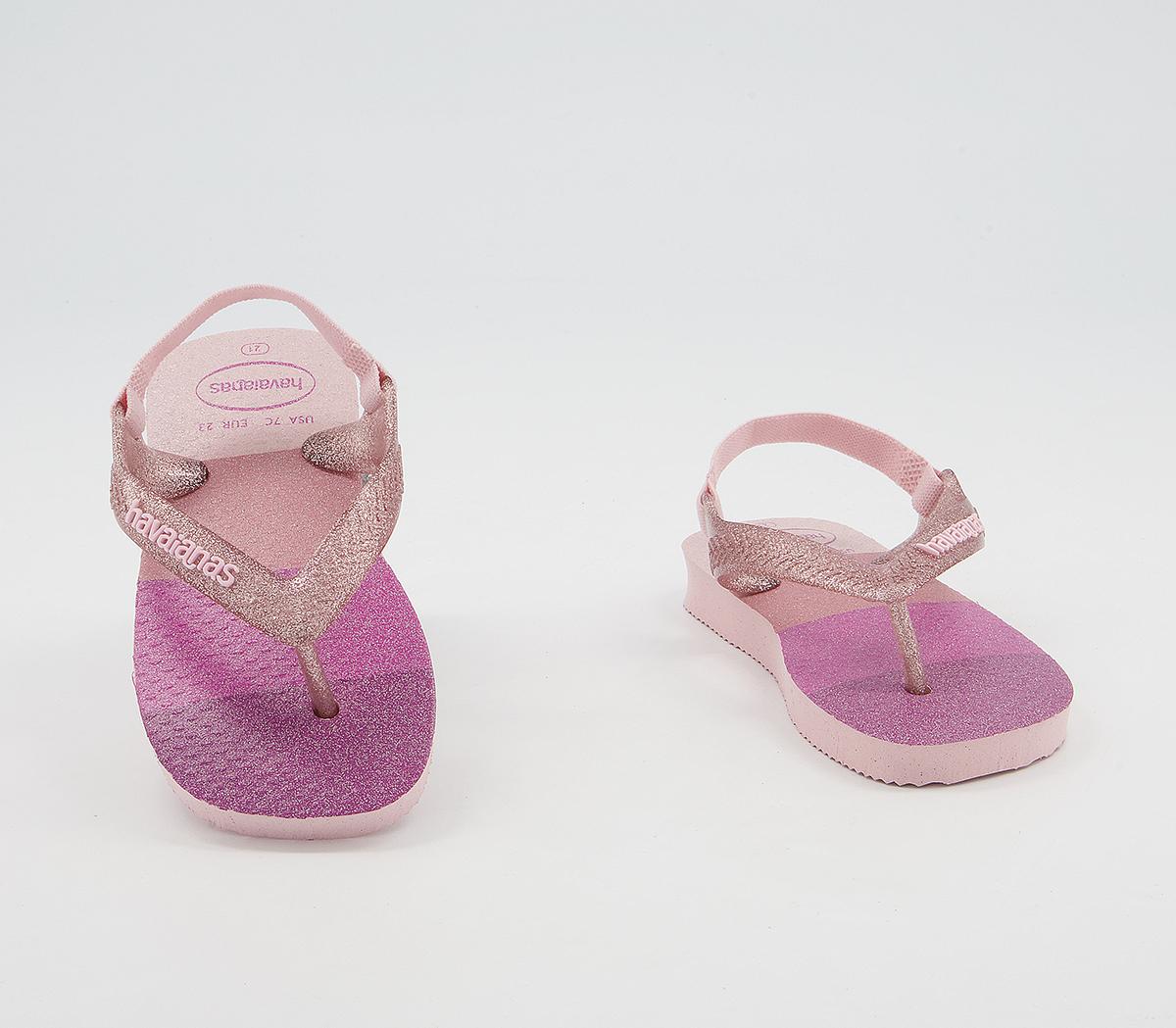 Havaianas Baby Brazil Flip Flops Havaianas Baby Brazil Flip Flops Candy Pink Palette Glow