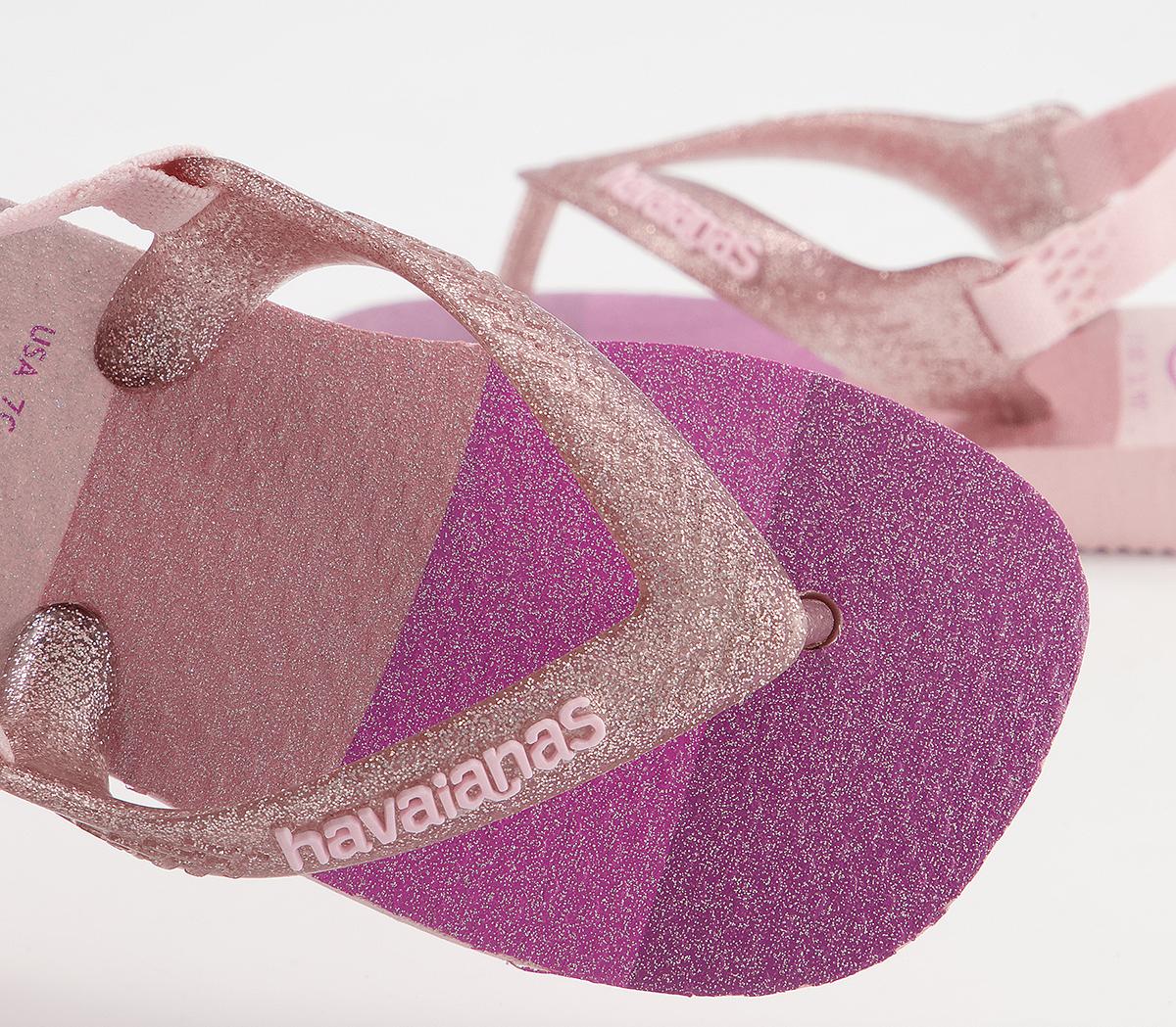 Havaianas Baby Brazil Flip Flops Havaianas Baby Brazil Flip Flops Candy Pink Palette Glow