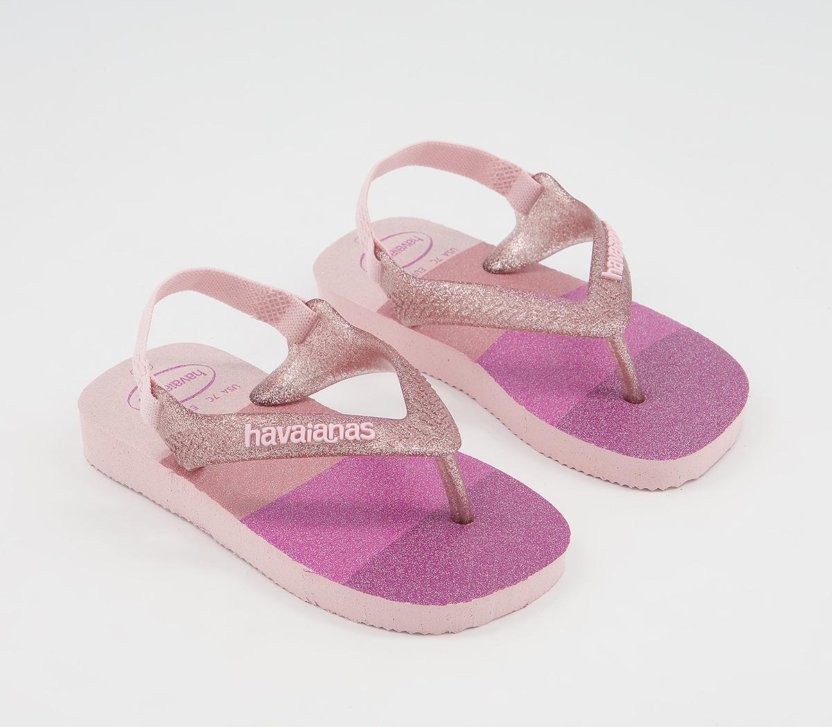 Havaianas Baby Brazil Flip Flops Havaianas Baby Brazil Flip Flops Candy Pink Palette Glow