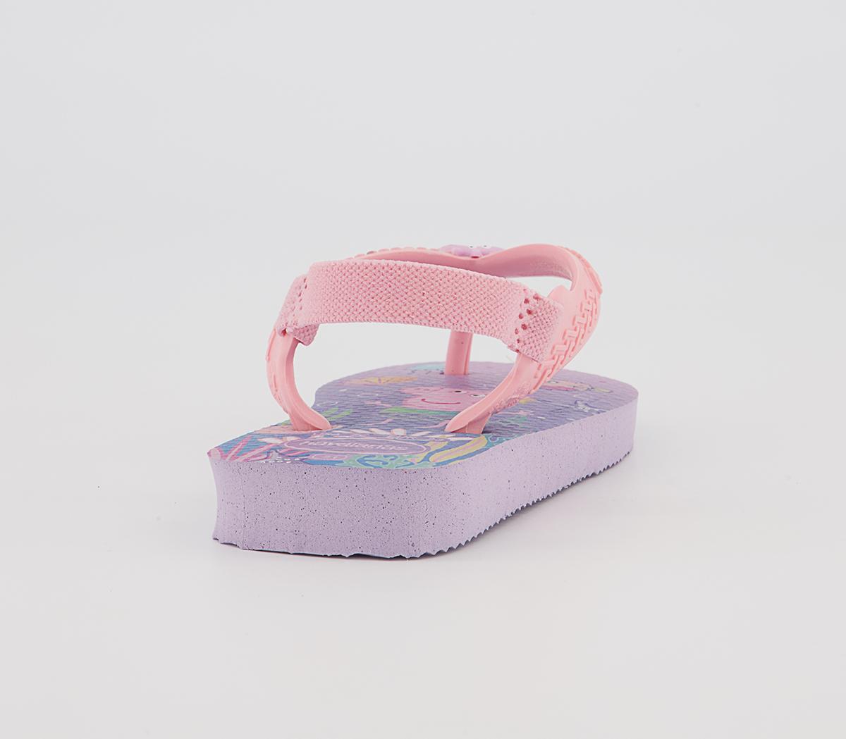 Havaianas Baby Brazil Flip Flops Havaianas Baby Brazil Flip Flops Lilac Peppa Pig