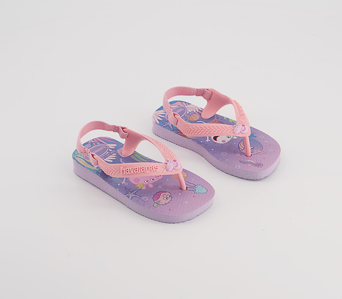Havaianas Baby Brazil Flip Flops Havaianas Baby Brazil Flip Flops Lilac Peppa Pig