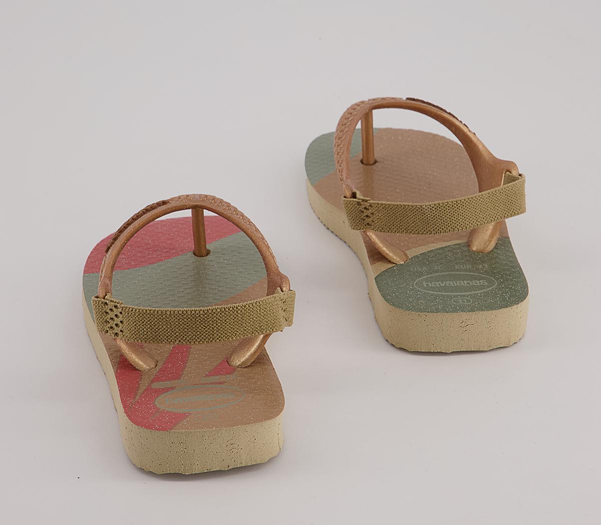 Havaianas Baby Brazil Flip Flops Havaianas Baby Brazil Flip Flops Glow Sand Grey Golden