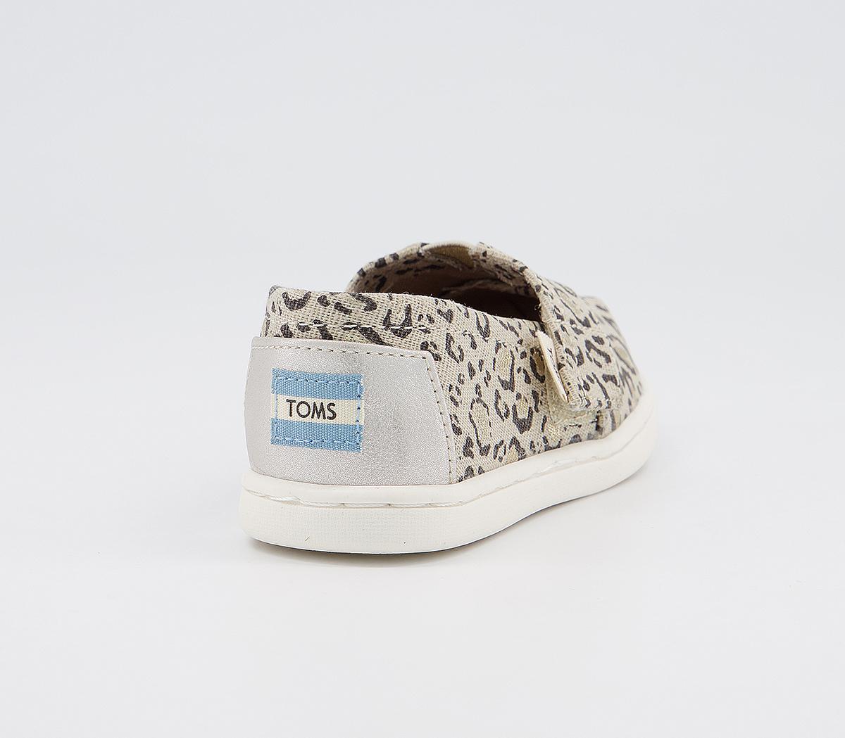 TOMS Tiny Classic Slip Ons TOMS Tiny Classic Slip Ons Natural Bob Cat