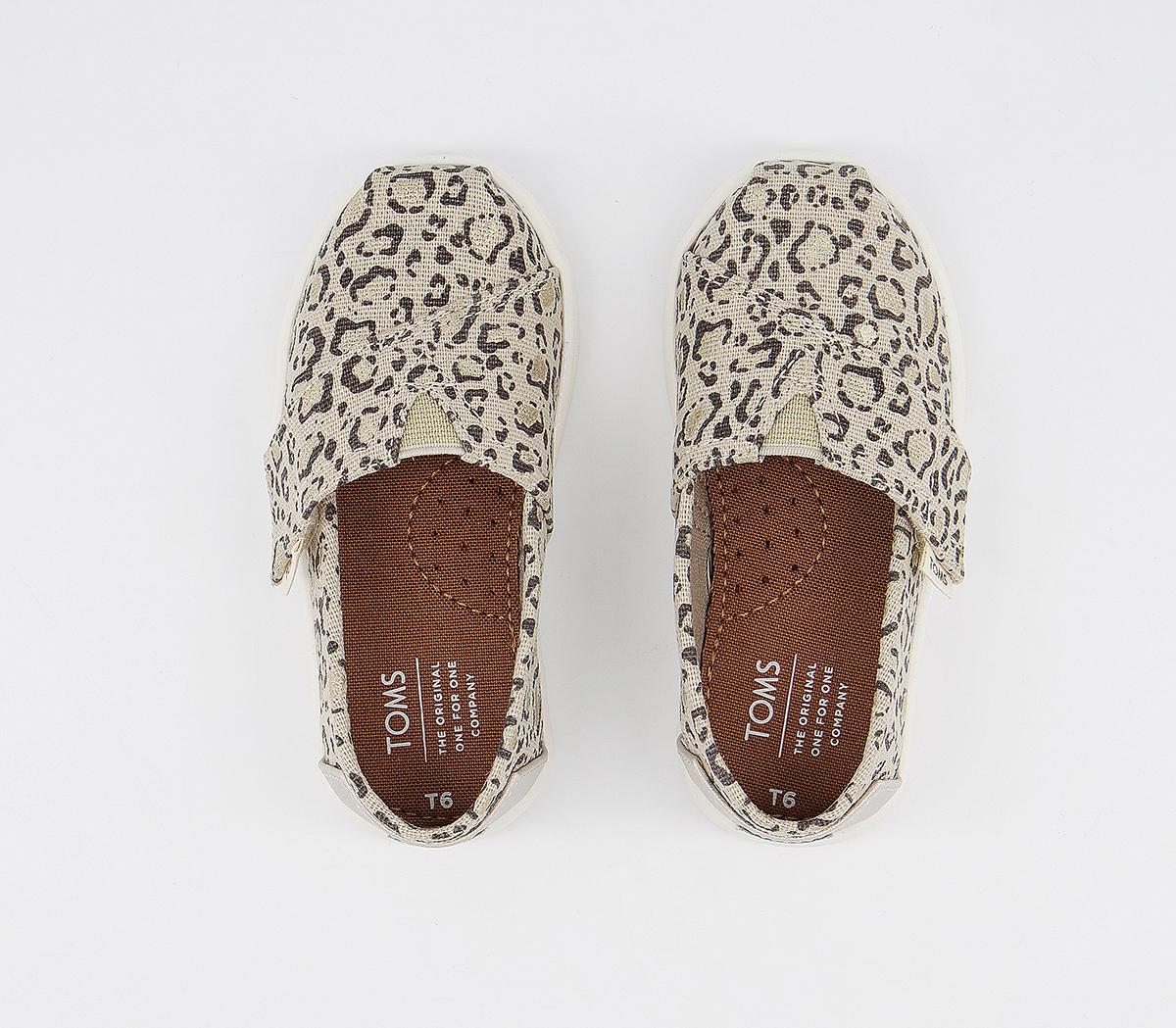 TOMS Tiny Classic Slip Ons TOMS Tiny Classic Slip Ons Natural Bob Cat