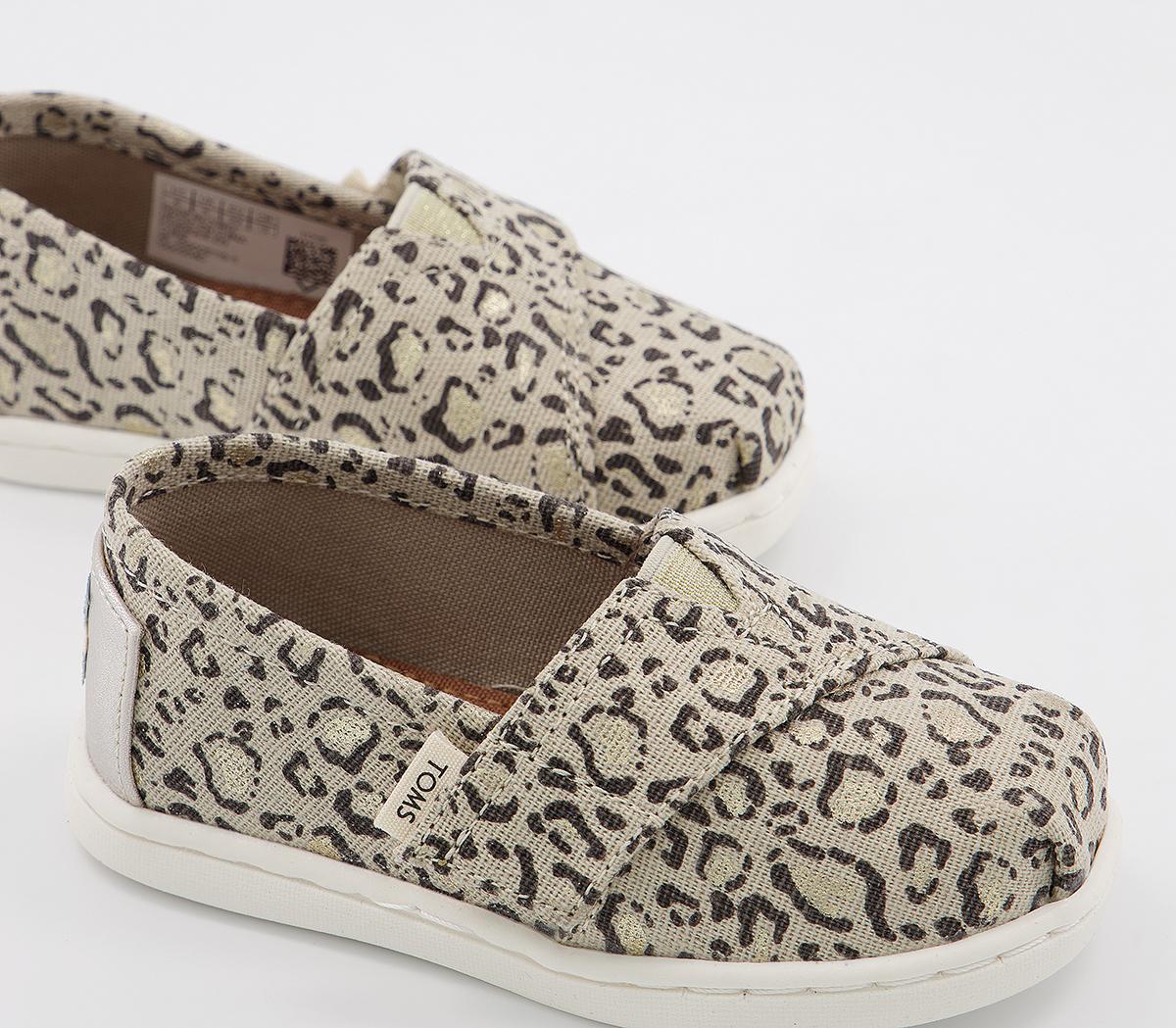 TOMS Tiny Classic Slip Ons TOMS Tiny Classic Slip Ons Natural Bob Cat