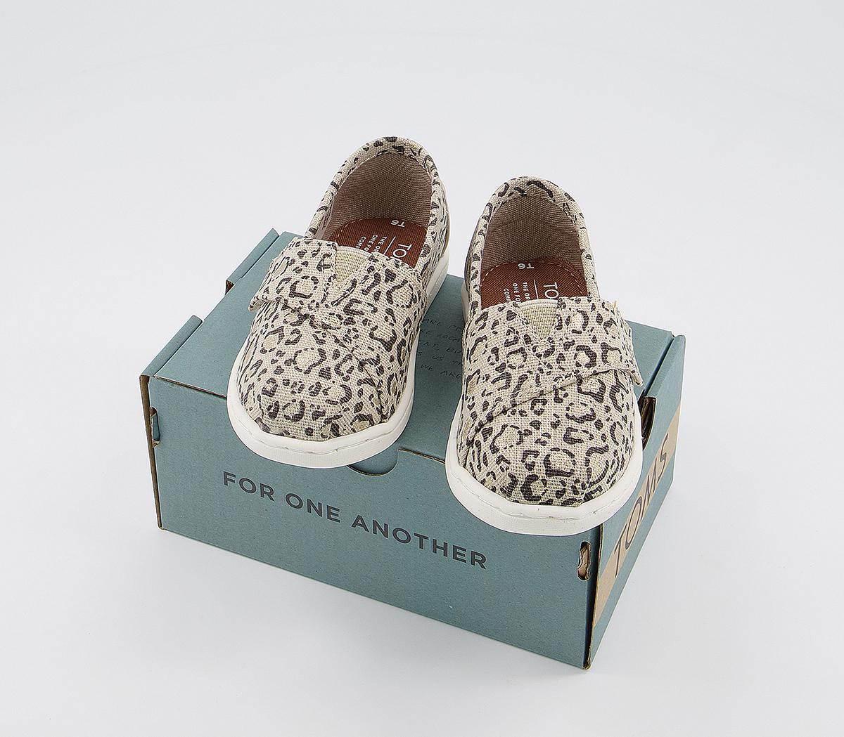 TOMS Tiny Classic Slip Ons TOMS Tiny Classic Slip Ons Natural Bob Cat