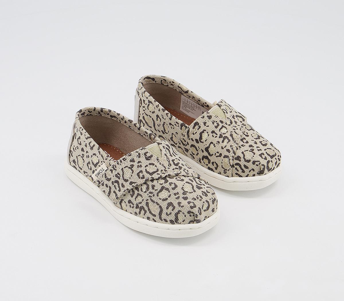 TOMS Tiny Classic Slip Ons TOMS Tiny Classic Slip Ons Natural Bob Cat
