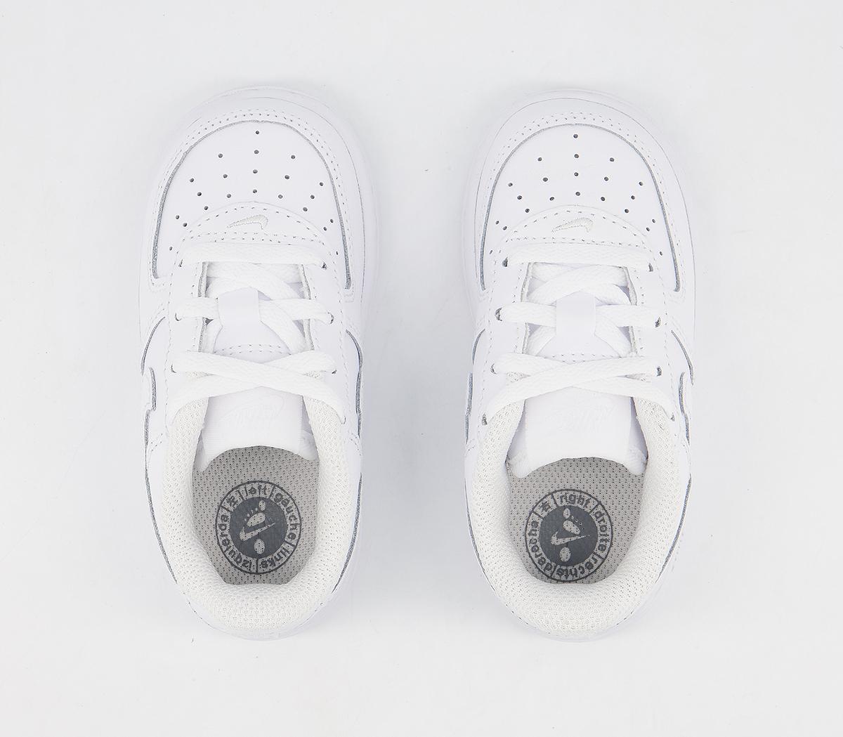 Nike Air Force 1 Infant Trainers White White White - Unisex