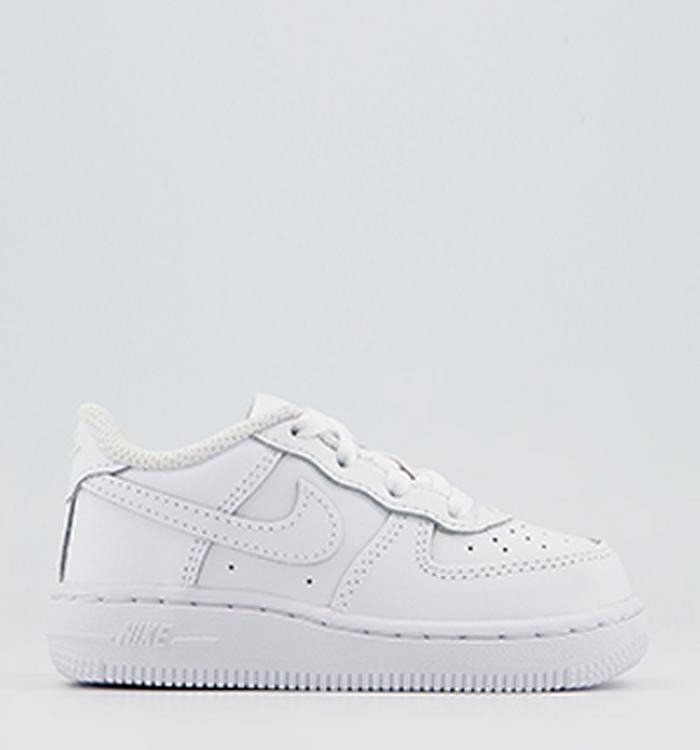 Nike Air Force 1 Infant Trainers White White White