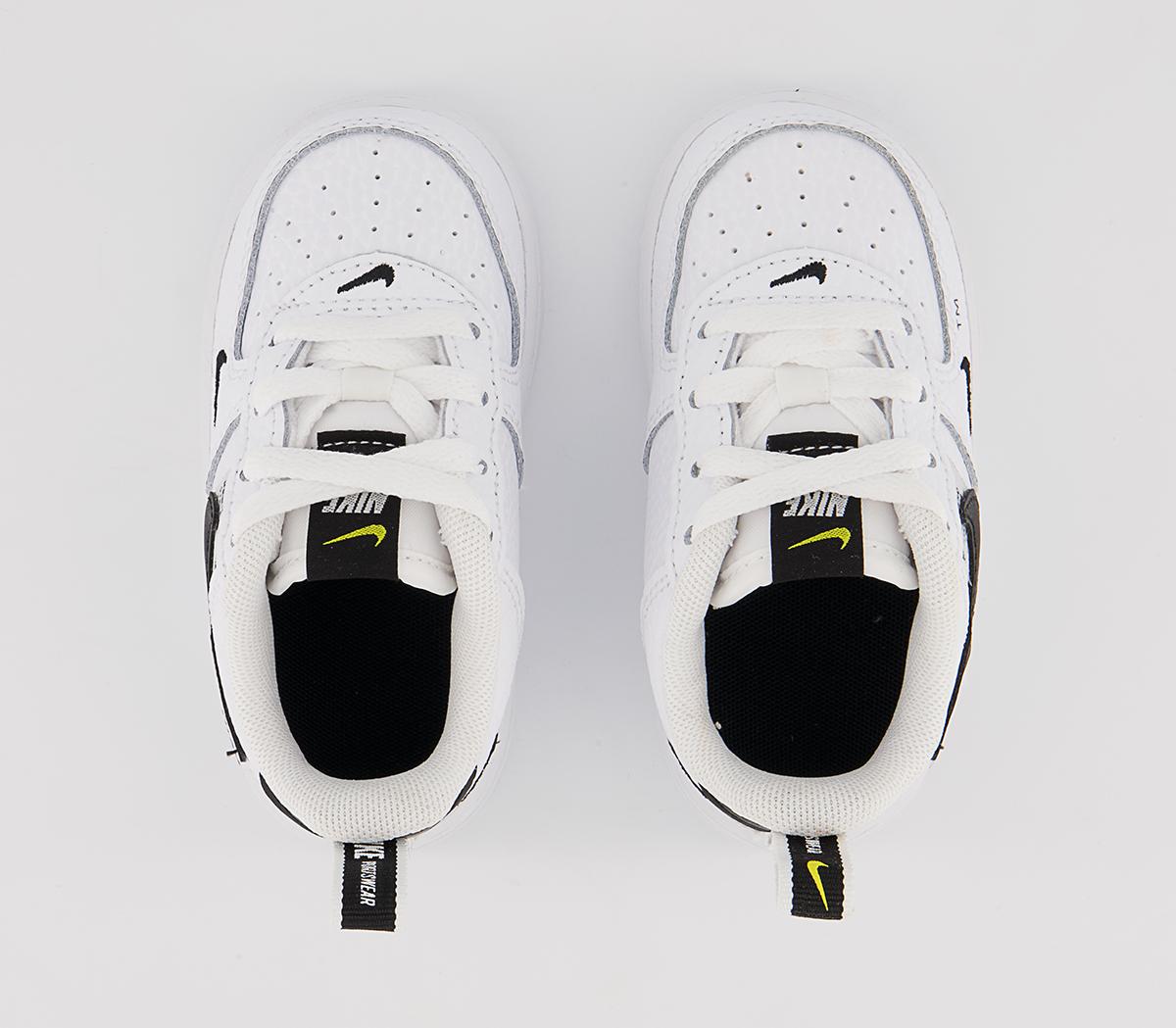 Nike Air Force 1 Infant Trainers Nike Air Force 1 Infant Trainers White White Black Tour Yellow