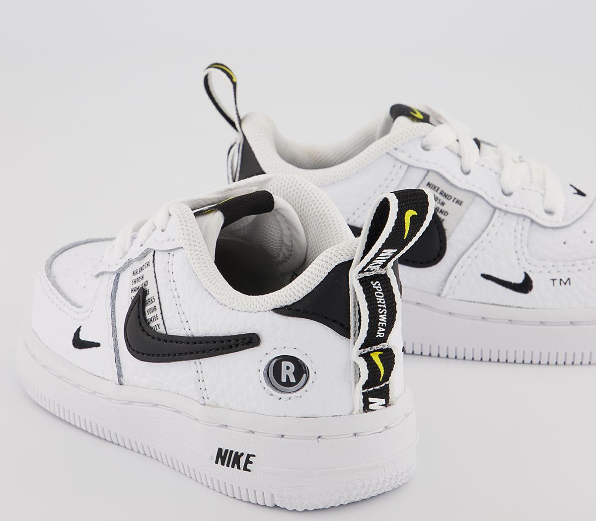 Nike Air Force 1 Infant Trainers Nike Air Force 1 Infant Trainers White White Black Tour Yellow
