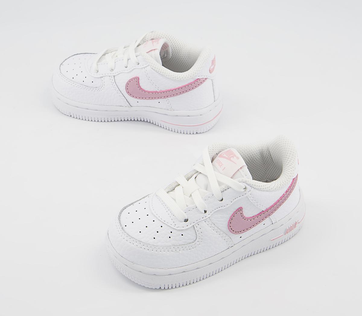 Nike Air Force 1 Infant Trainers White Pink Glaze - Unisex