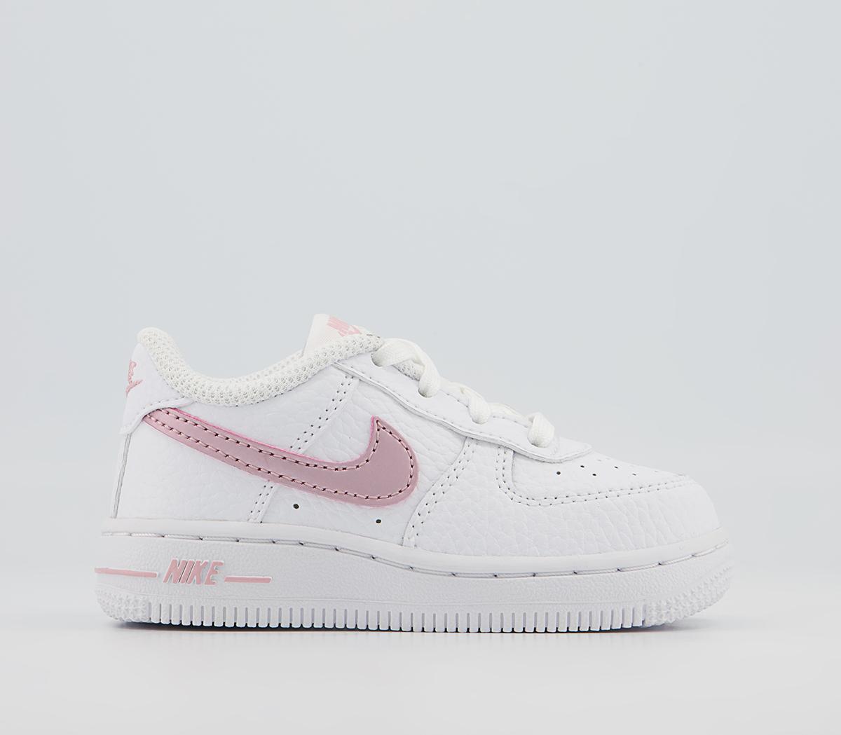 NikeAir Force 1 Infant TrainersWhite Pink Glaze