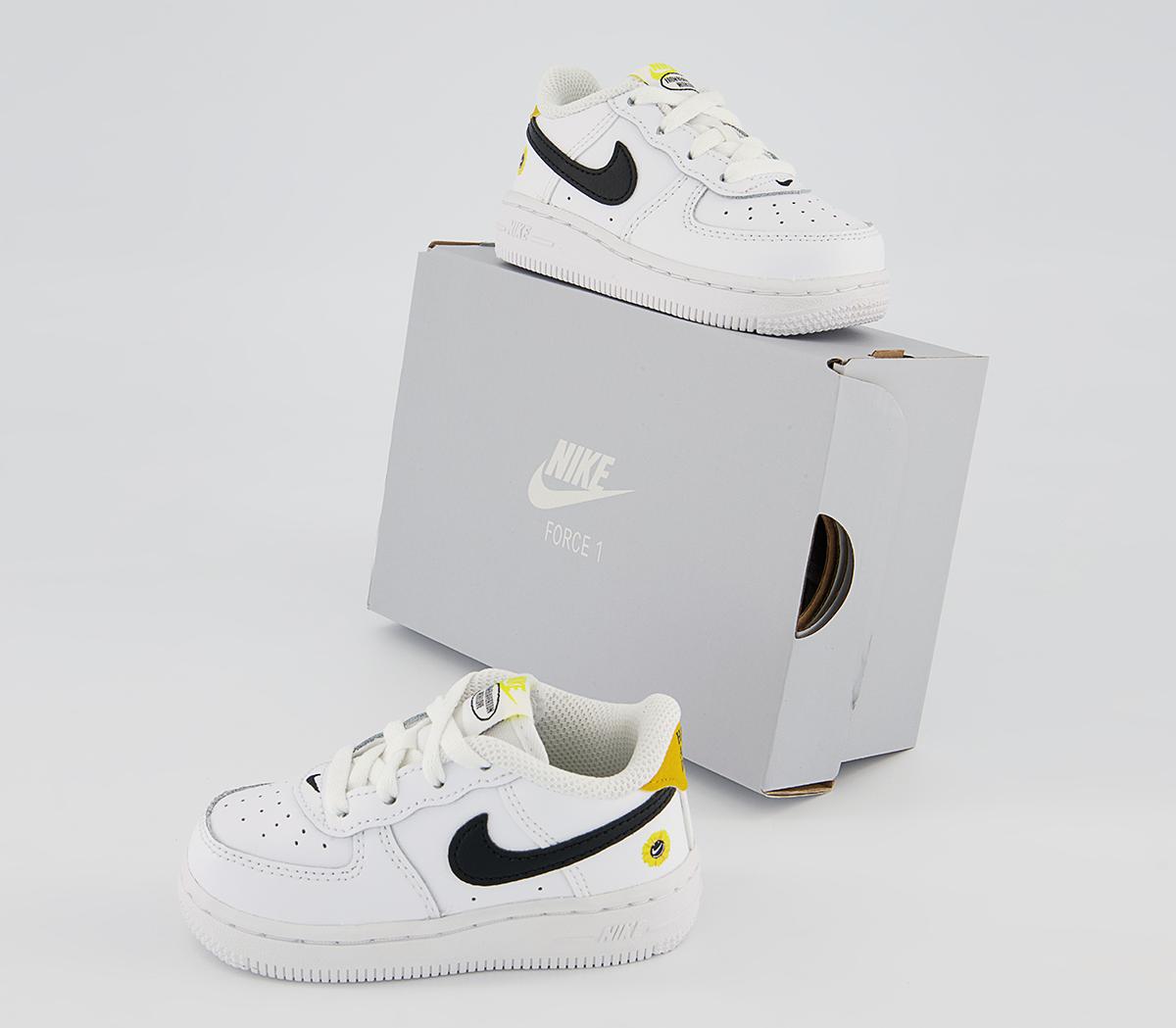 Nike Air Force 1 Infant Trainers Nike Air Force 1 Infant Trainers White Black Dark Sulfur