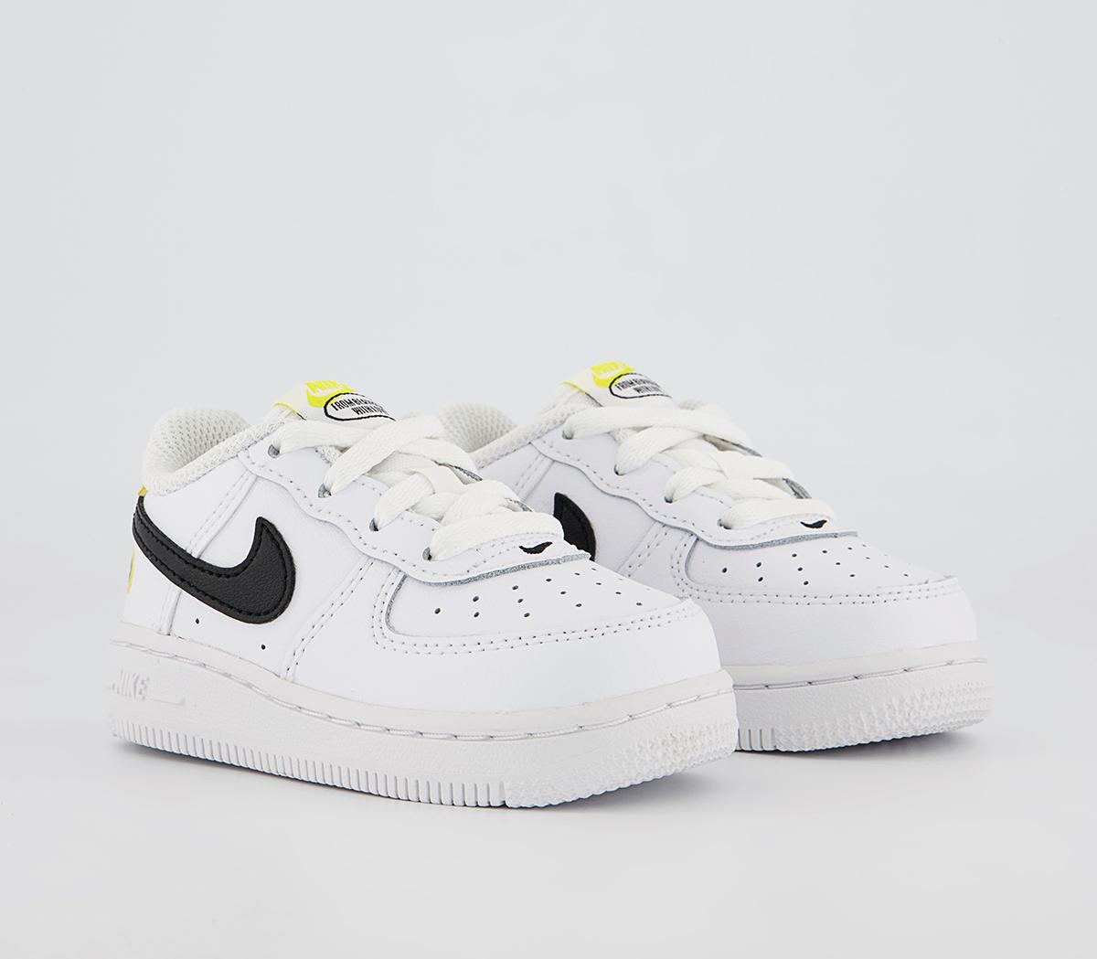 Nike Air Force 1 Infant Trainers Nike Air Force 1 Infant Trainers White Black Dark Sulfur