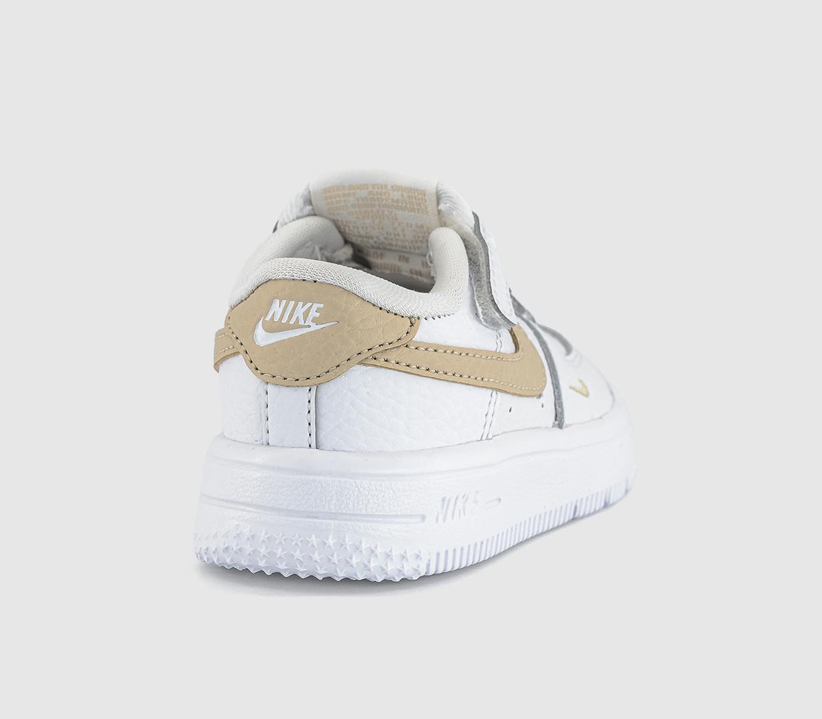 NikeAir Force 1 Infant TrainersWhite Rattan