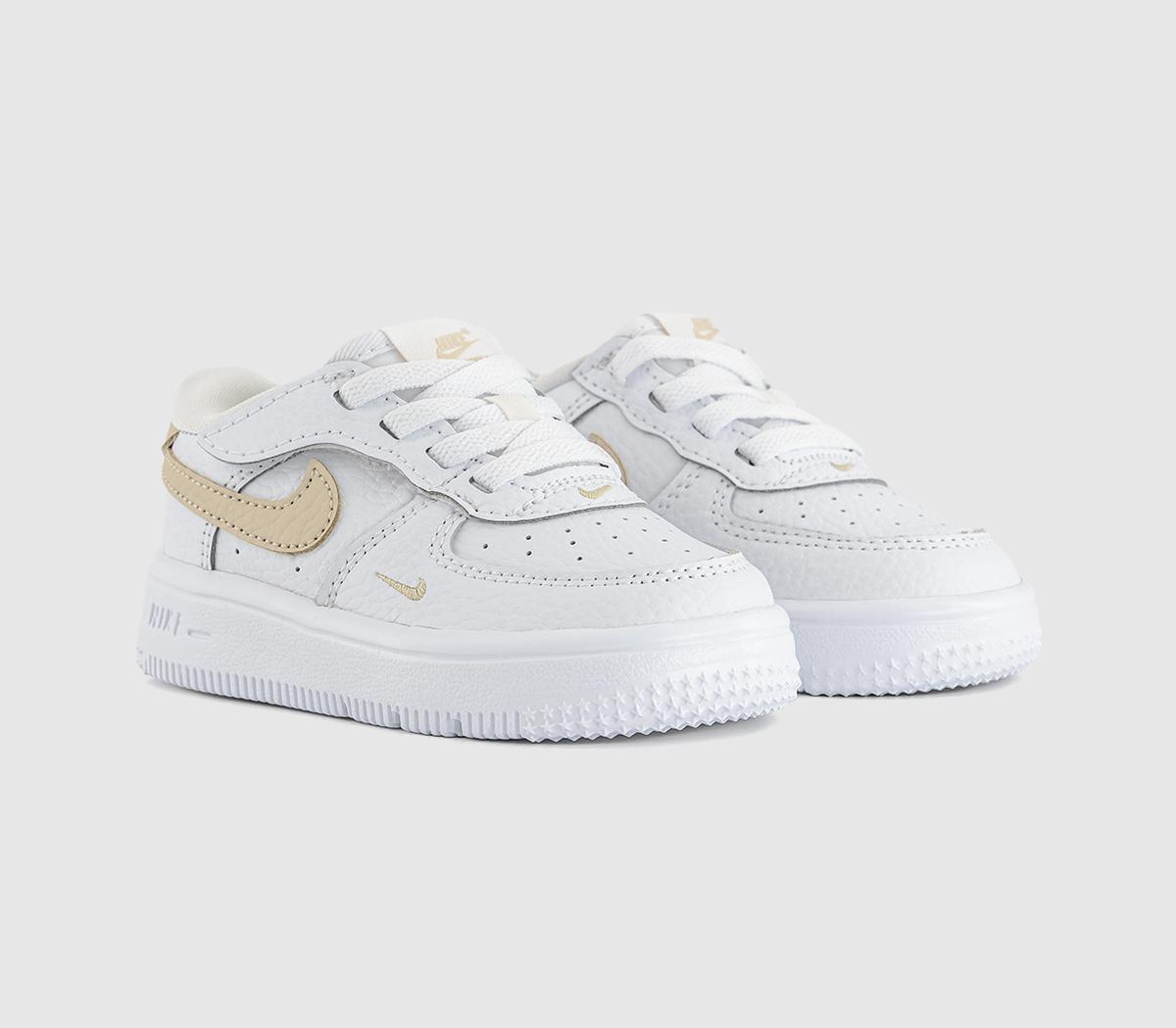 NikeAir Force 1 Infant TrainersWhite Rattan