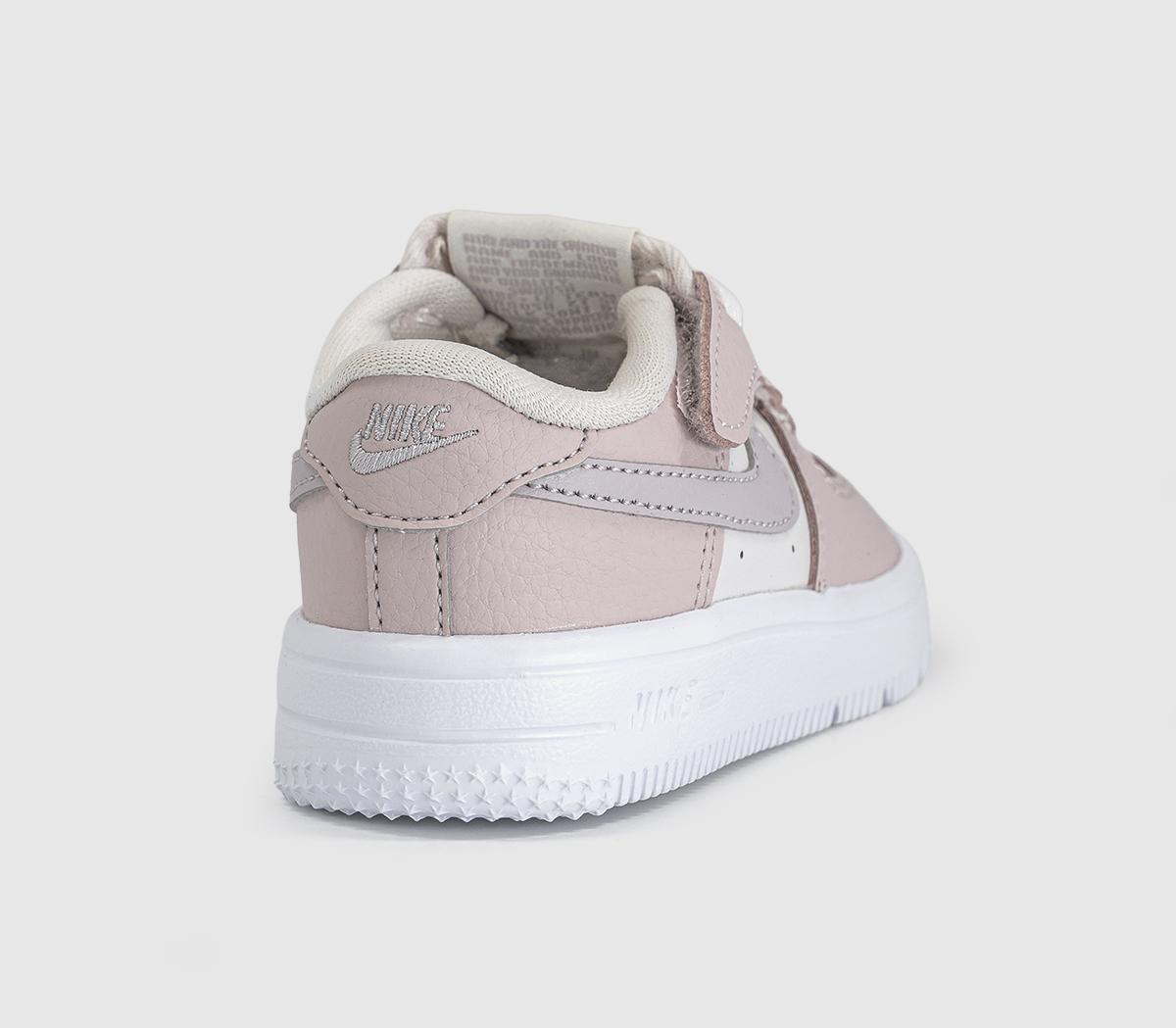 NikeAir Force 1 Infant TrainersPhantom Platinum Violetsilt Redwhite