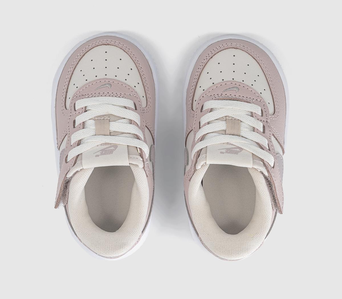 NikeAir Force 1 Infant TrainersPhantom Platinum Violetsilt Redwhite