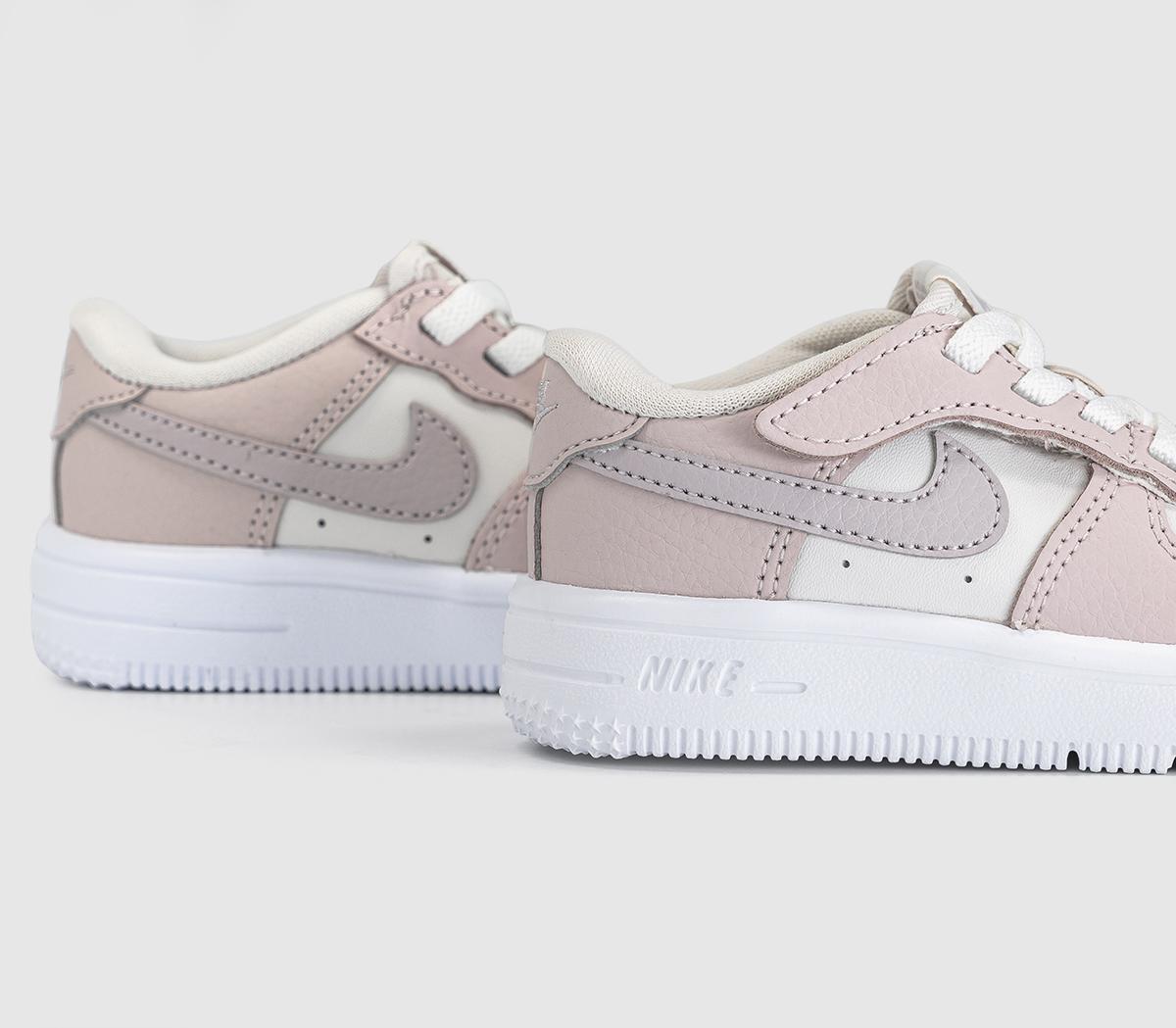 NikeAir Force 1 Infant TrainersPhantom Platinum Violetsilt Redwhite