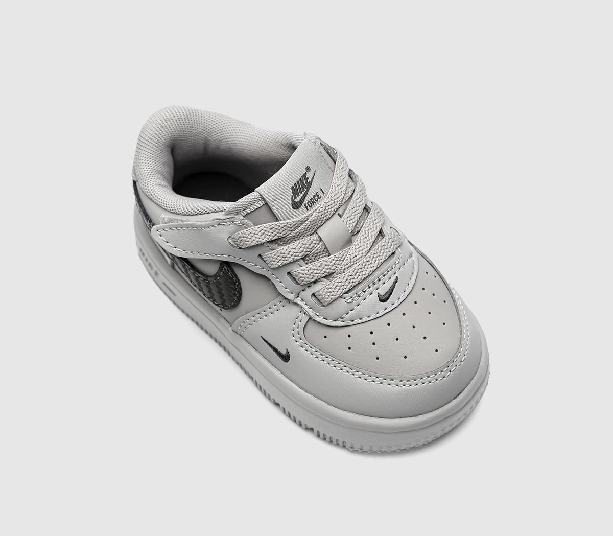 NikeAir Force 1 InfantCollege Grey Newsprint