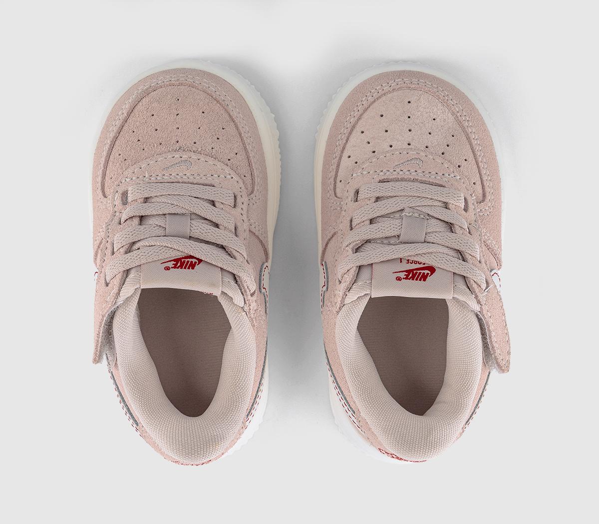 NikeAir Force 1 Infant TrainersSail Pink Red