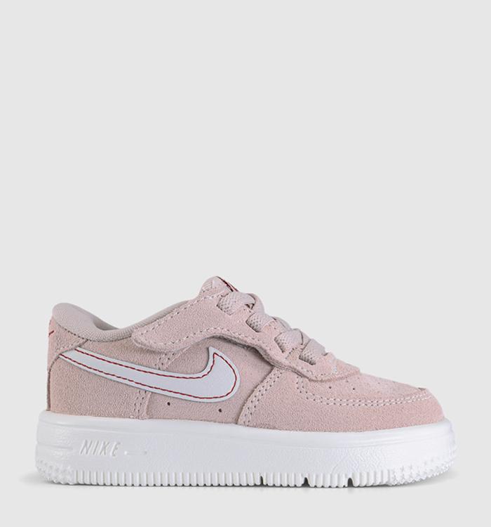 Nike Air Force 1 Infant Trainers Sail Pink Red