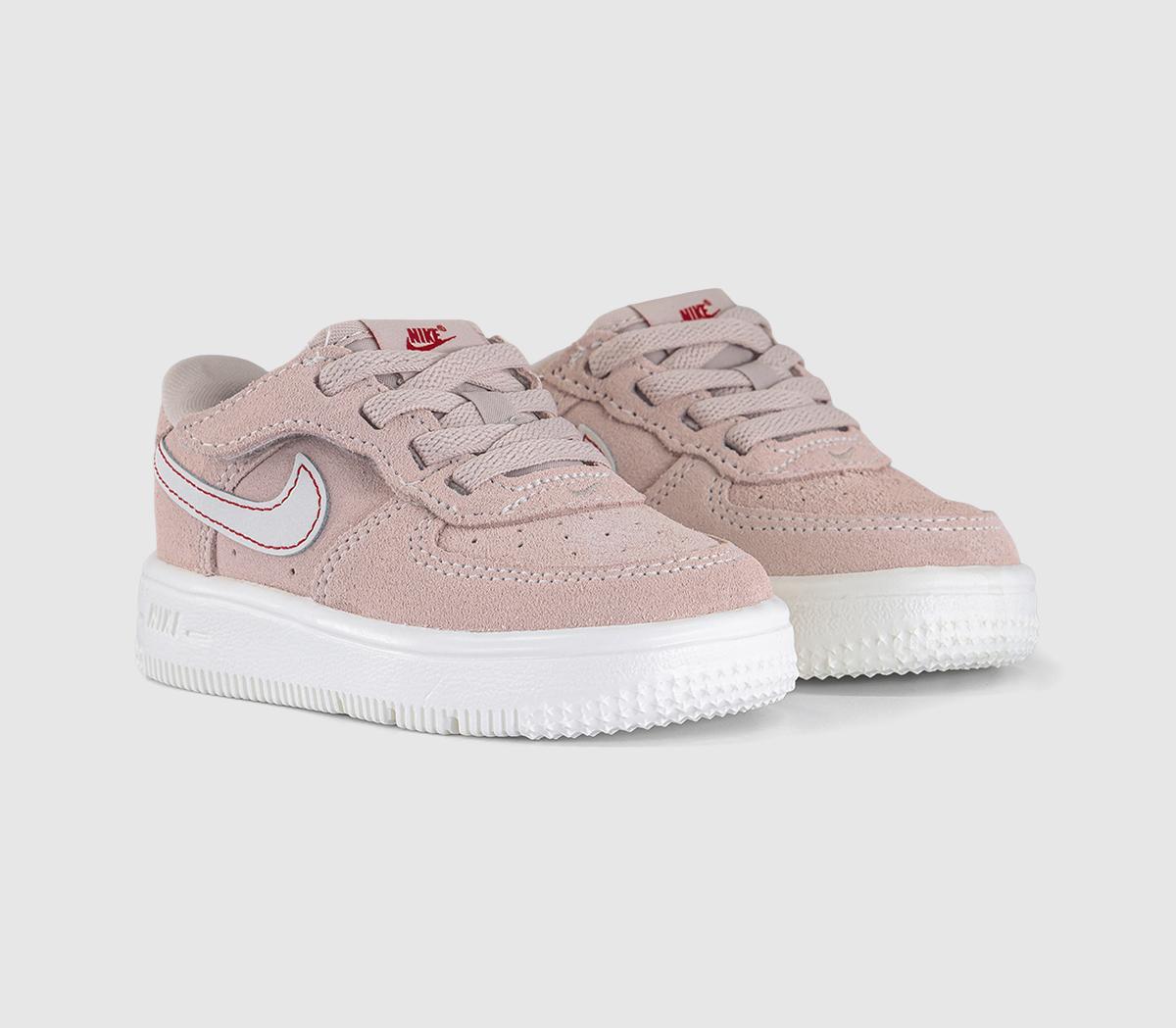 NikeAir Force 1 Infant TrainersSail Pink Red