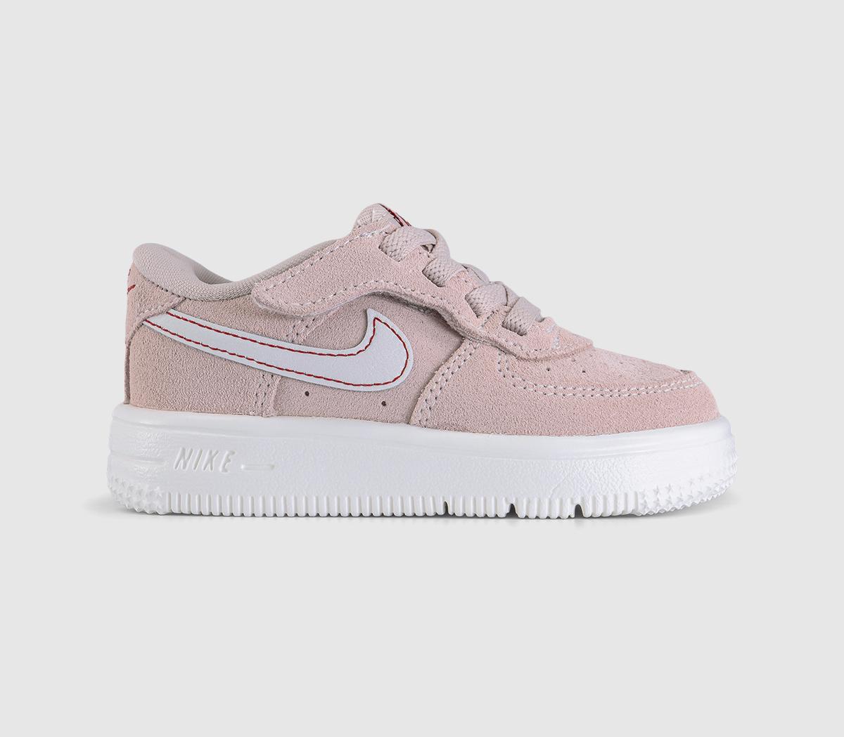 NikeAir Force 1 Infant TrainersSail Pink Red