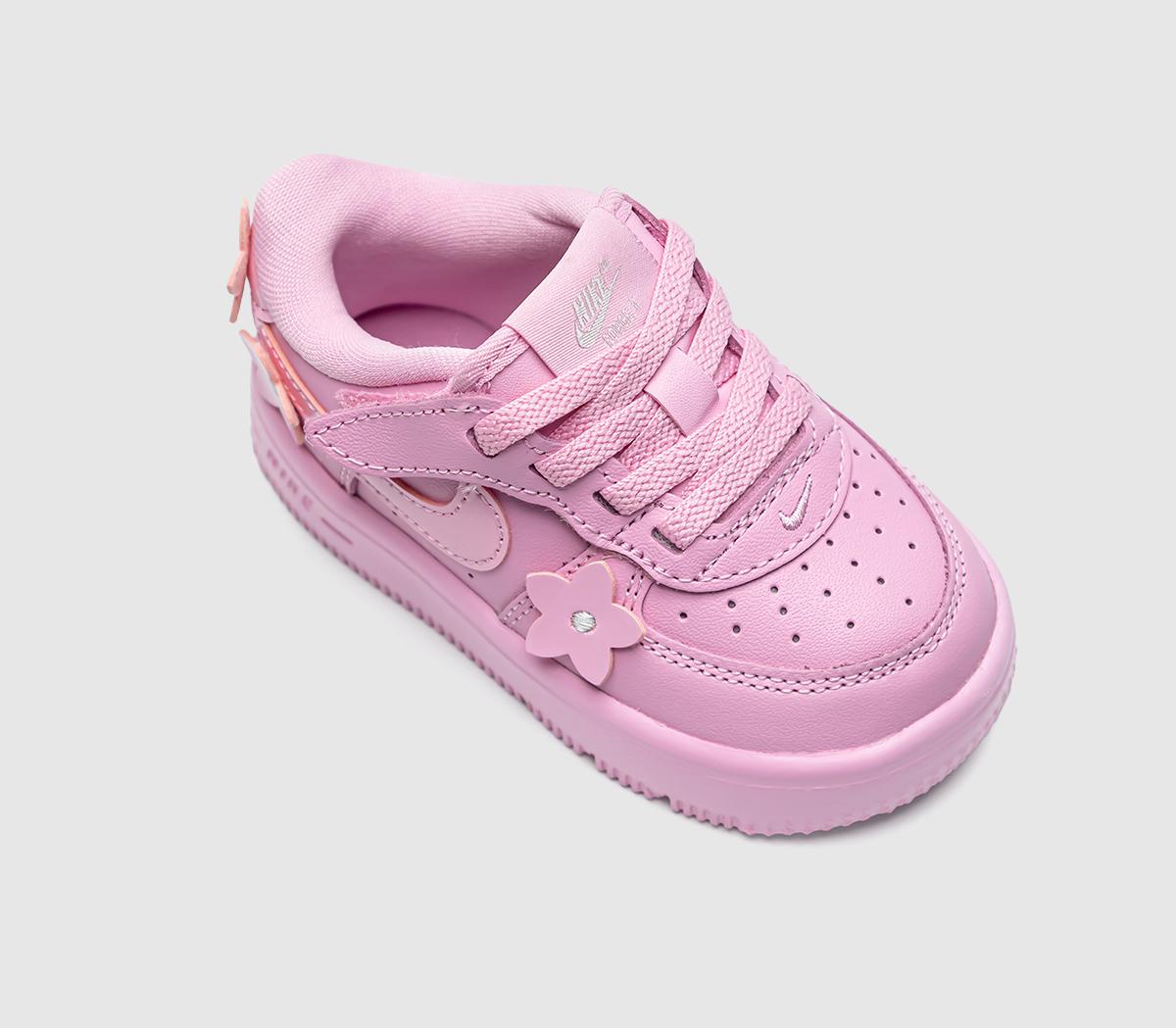 NikeAir Force 1 Infant TrainersPink Rise Pink Rise Pink Foam