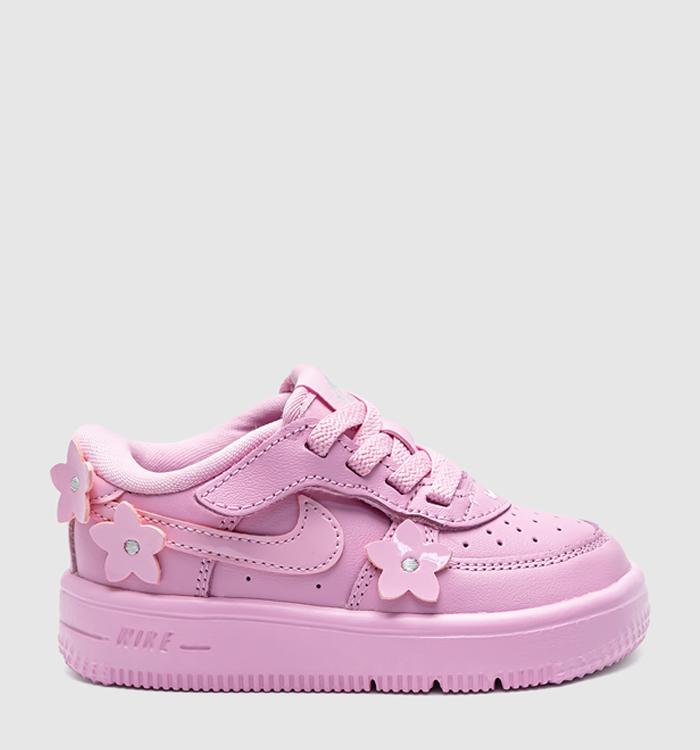 Nike Air Force 1 Infant Trainers Pink Rise Pink Rise Pink Foam