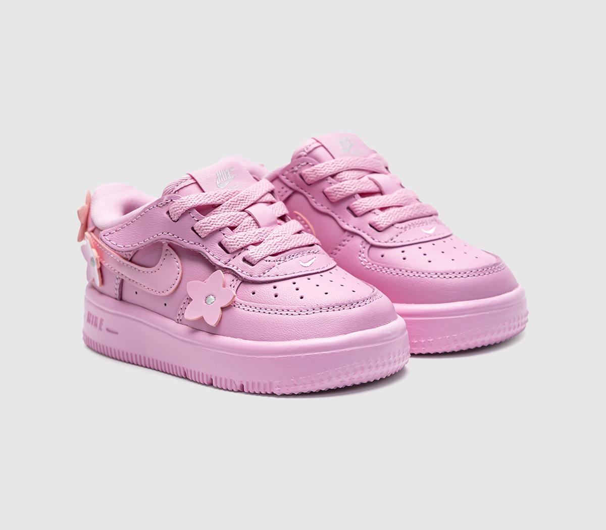 NikeAir Force 1 Infant TrainersPink Rise Pink Rise Pink Foam