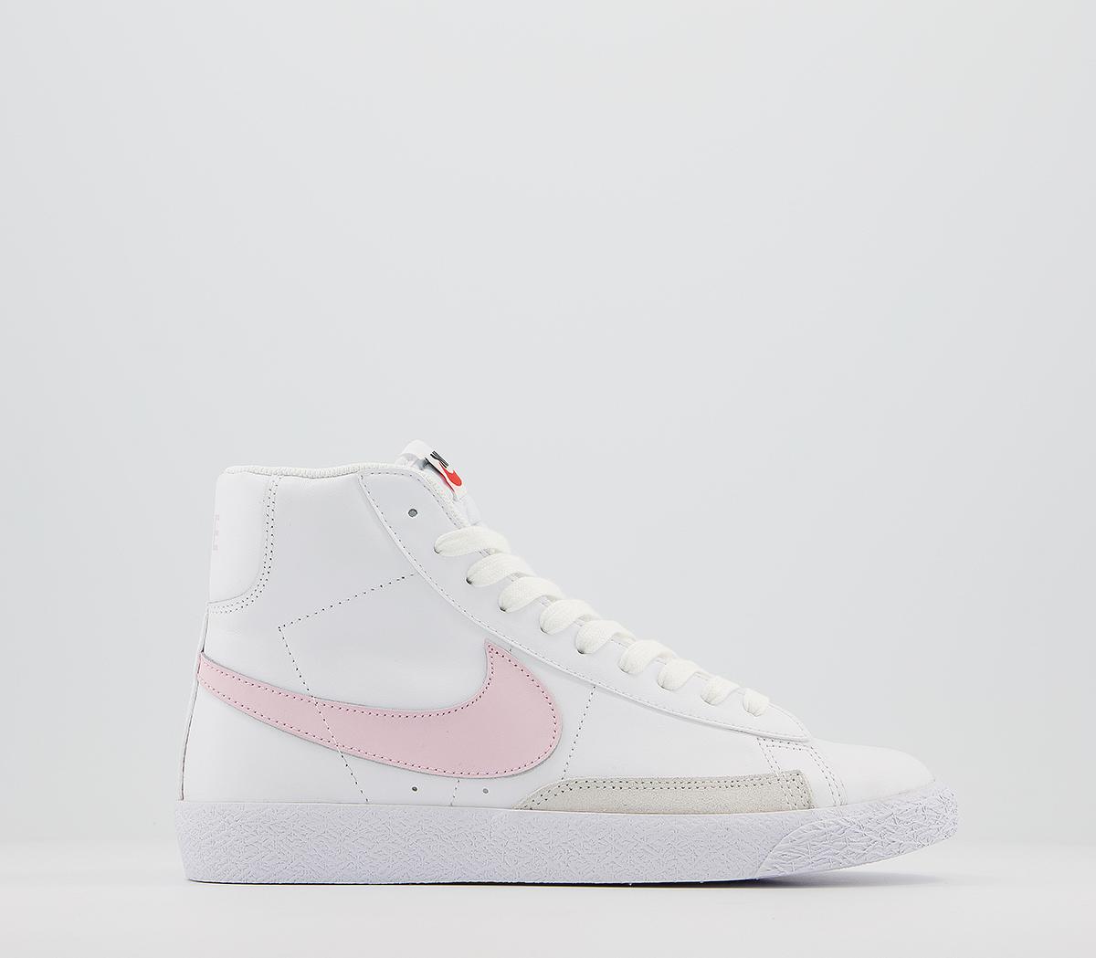 Nike blazer trainers in white store and pink