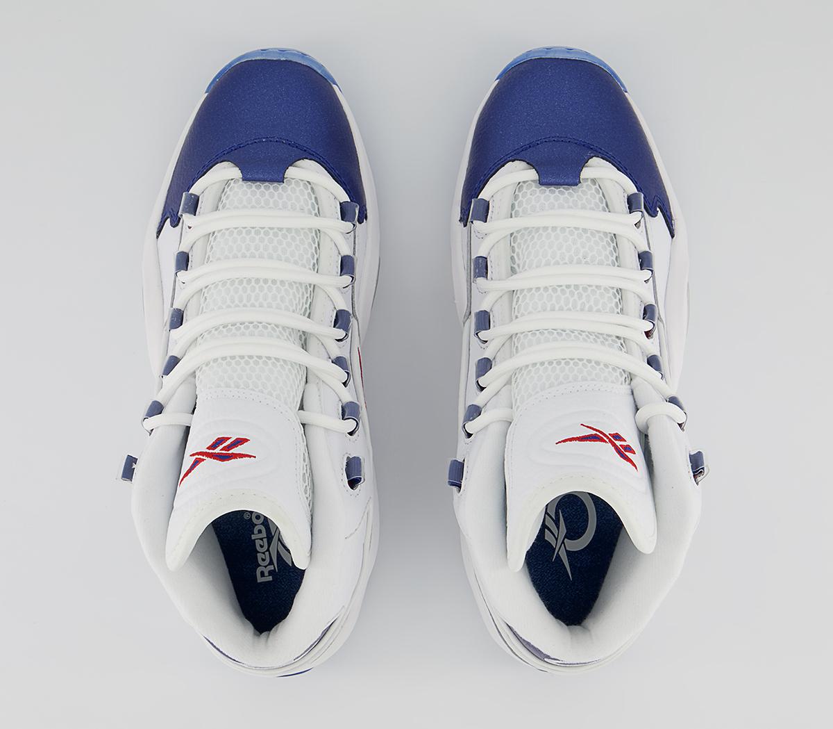 Reebok Question Mid Trainers Reebok Question Mid Trainers Blue Toe
