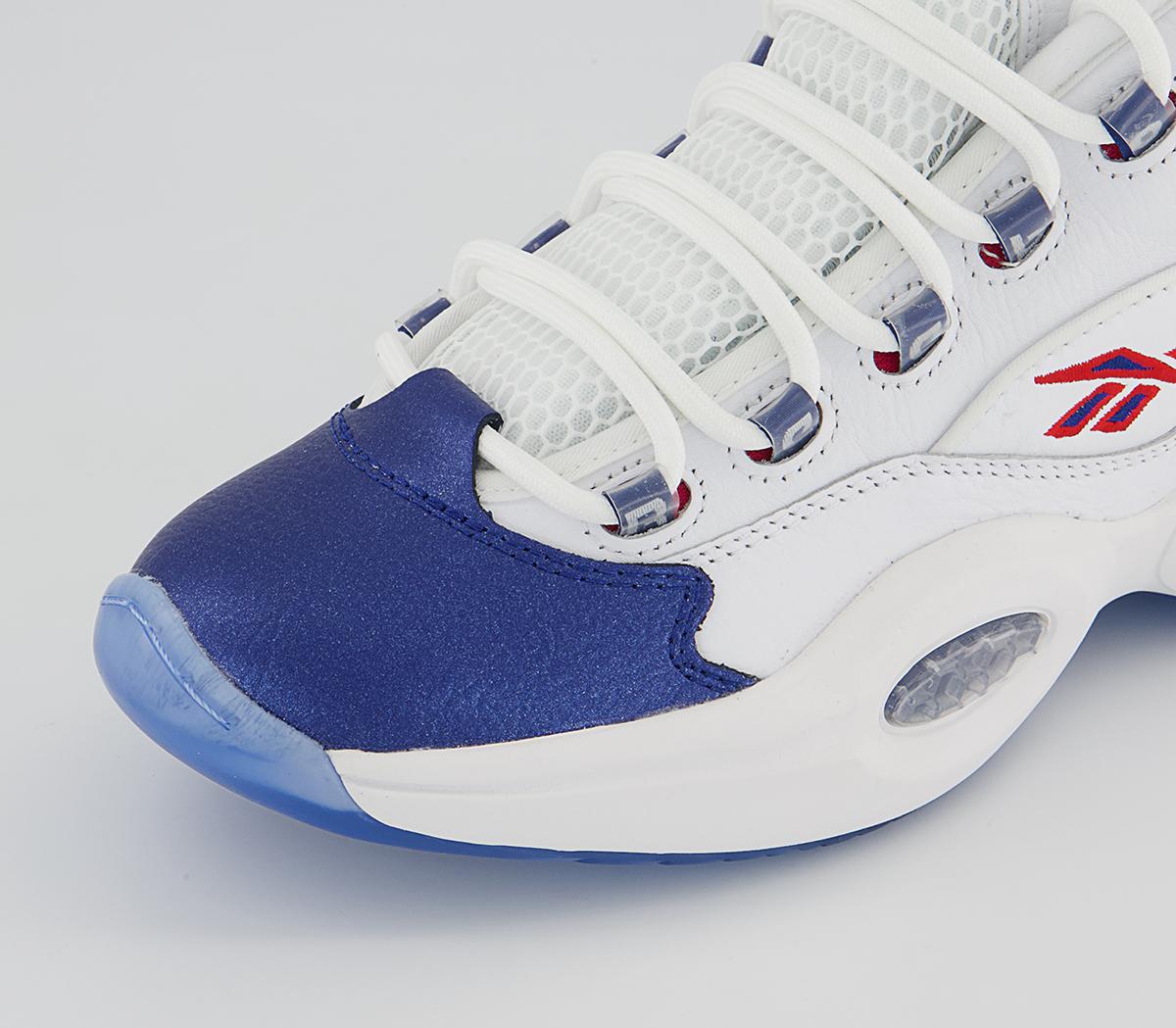 Reebok Question Mid Trainers Reebok Question Mid Trainers Blue Toe