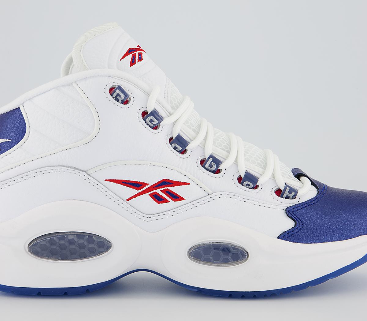 Reebok Question Mid Trainers Blue Toe - Men's Basketball Trainers