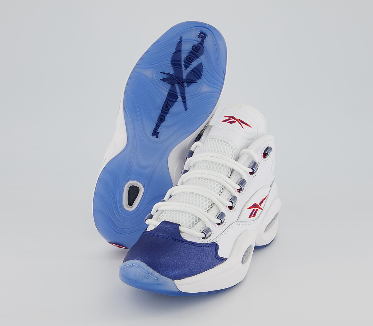 Reebok Question Mid Trainers Reebok Question Mid Trainers Blue Toe