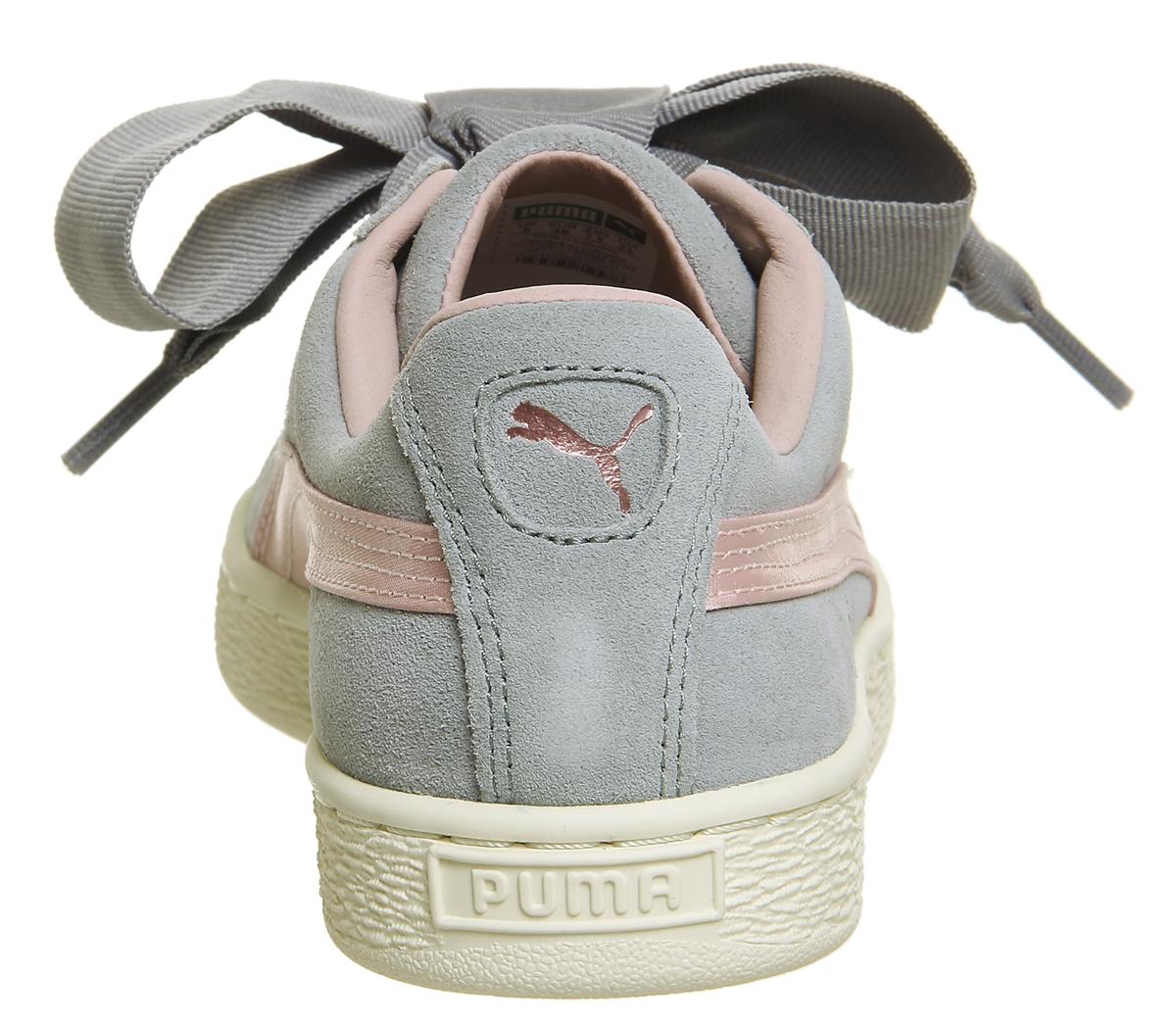 PUMASuede HeartQuarry Silver Pink Rose Gold