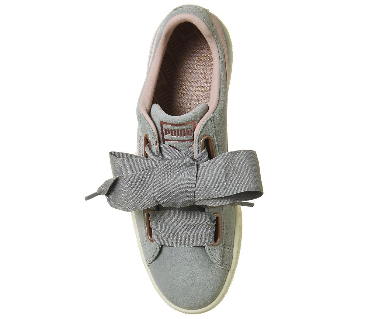PUMASuede HeartQuarry Silver Pink Rose Gold