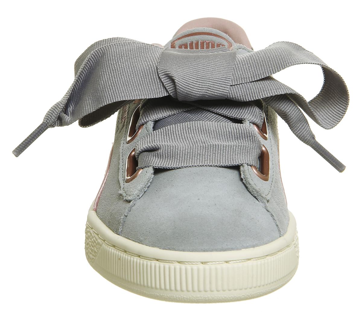 PUMASuede HeartQuarry Silver Pink Rose Gold