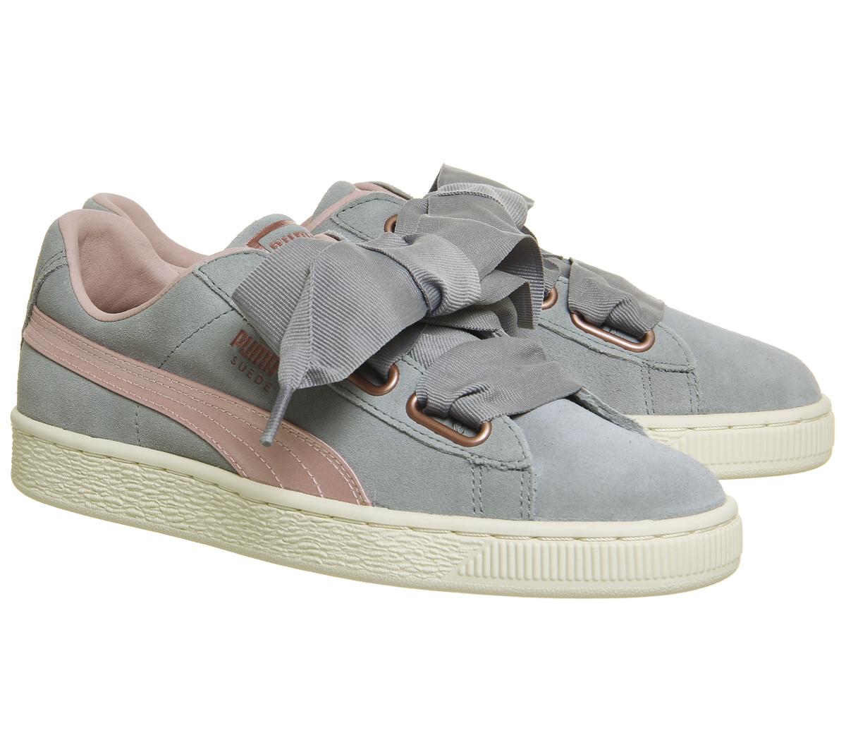 PUMASuede HeartQuarry Silver Pink Rose Gold