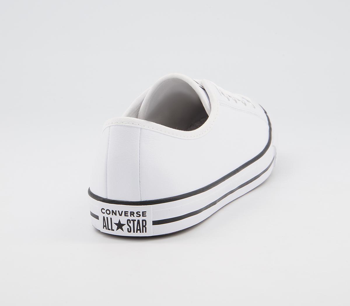 Converse All Star Dainty Trainers Converse All Star Dainty Trainers Leather White Black White