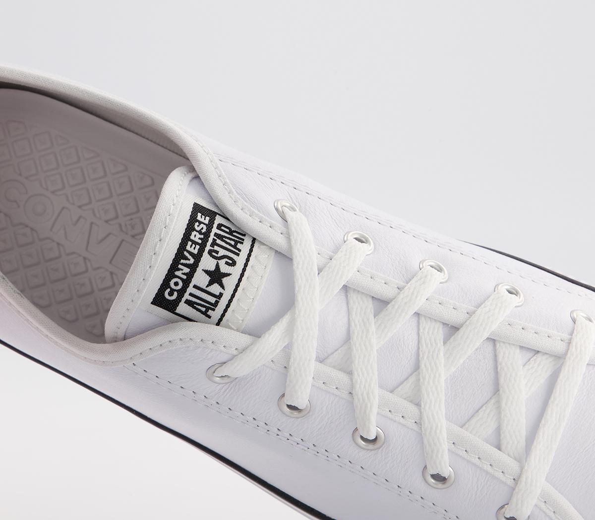 Converse All Star Dainty Trainers Converse All Star Dainty Trainers Leather White Black White